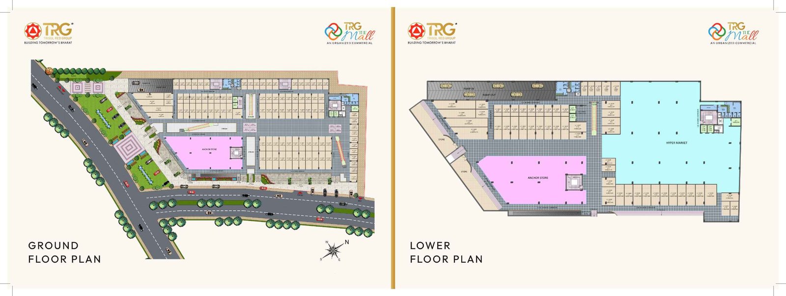 Ground & Lower Floor Plans